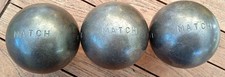 triplette boules pétanque de compétition obut match  diamètre  74 poids 690 g