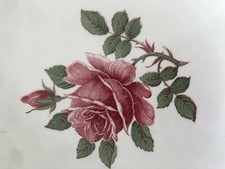 PLAT FLEURI ANCIEN -PORCELAINE DE LUNÉVILLE TRADITION