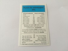 CARTE MONOPOLY 2001 FRANCAIS