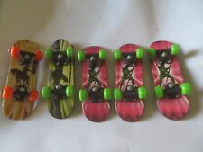 lot 5 Mini Skateboard a doigt Planche à roulettes SKATE BOARD  14,5cm  x 4,5 cm