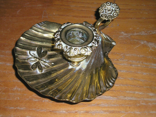 Bougeoir main bronze - bougeoir, en