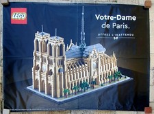 Affiche poster taille géante 240cm x 350cm 8m² Lego Notre Dame De Paris (Roulée)