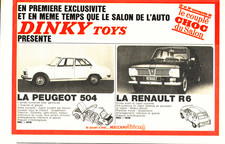 PUB  MINIATURE " DINKY TOYS "