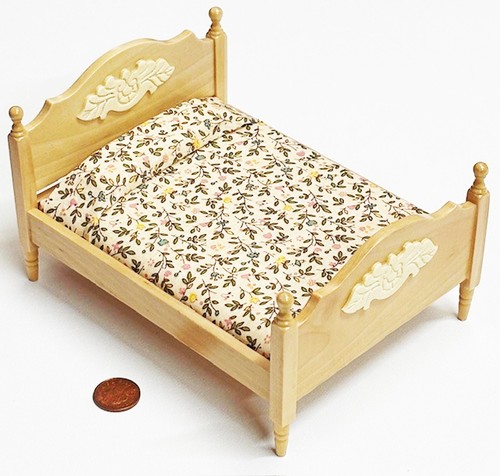 Lit double bois pin - bois, de