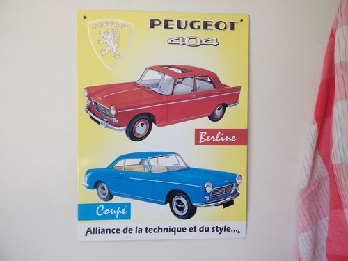 Plaques émaillées peugeot - plaques,