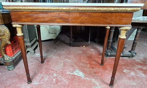 Console bois acajou - console,