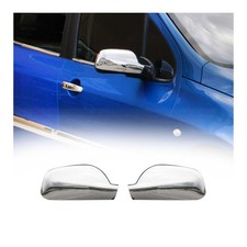 Coques de Rétroviseurs pour Peugeot 407 2004-2010 en Acier Chromé Argent