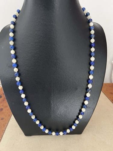 Collier perles lapis lazuli - collier, lapis-lazuli