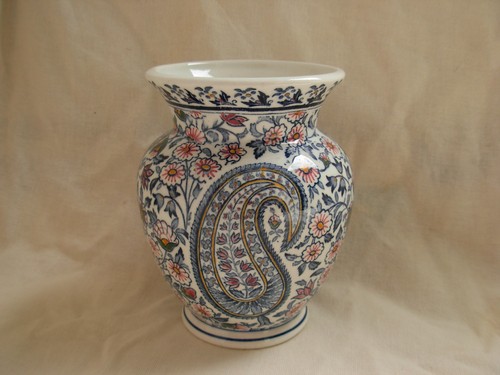 Vase faience gien decor - vase, de