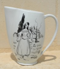 pichet porcelaine llustration Jean-Louis BONCOEUR La Dame de Nohant Georges Sand