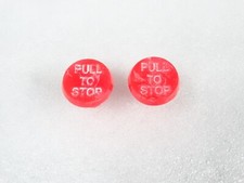 2x Arrêt Câble Pommeau Rouge