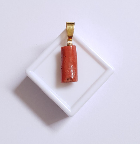 Collier pendentif corail - collier,