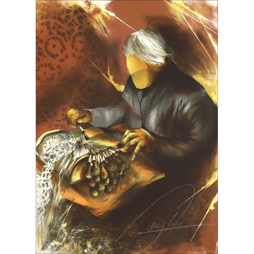 Poulet raymond lithographie - poulet,