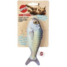 Fanatic fish plush cat toy - fish,