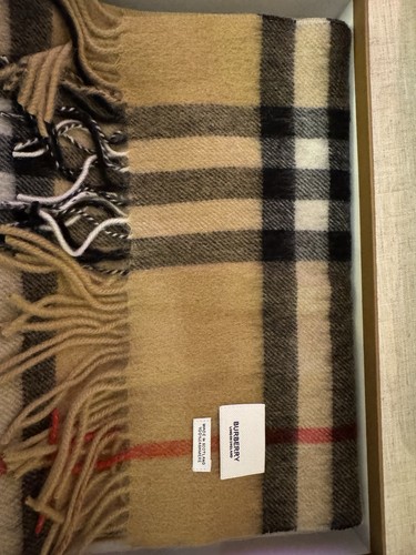 écharpe burberry beige 100 - beige, 100%