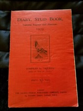 Diary, Stud Book, Training Register and Almanac, 1939