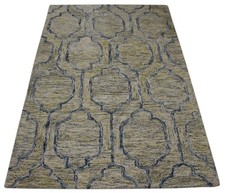Tapis 100% Laine Beige Jaune