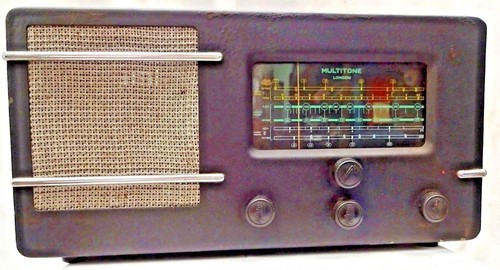 Vintage tube radio multitone - radio,