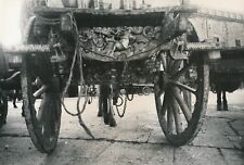 ITALIE c. 1940 - Charette Décorée Sculpture du Bois  Palerme - Div 11715