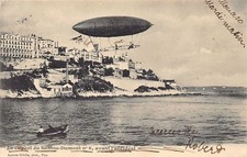 Monaco - Le départ du dirigeable Santos-Dumont N. 6 avant l'accident - Ed. Gilet