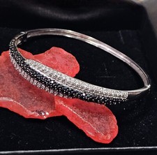 Jonc Ouvrant Argent 925 Serti