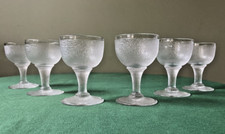 6 verres à liqueur en cristal de BACCARAT SAINT-LOUIS Givré
