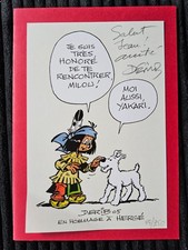 Tintin - Dédicace de Derib