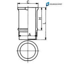Cylinder Liner KOLBENSCHMIDT