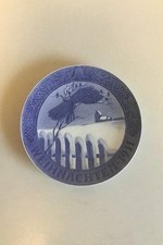 Royal Copenhagen Noël Plaque De 1911 Avec Allemand Inscription " Noël "