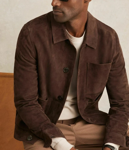 Veste motard cuir - de,