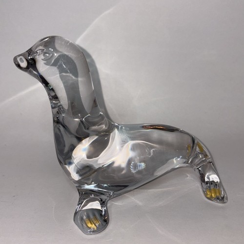 Daum france crystal seal - crystal, or