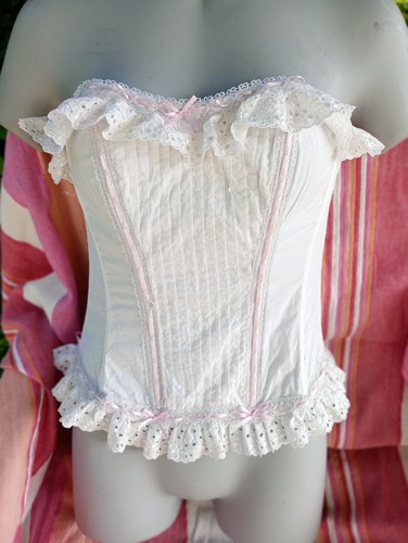 Bustier blanc rose - blanc, 36