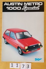 AUSTIN METRO 1000 SPECIAL Prospectus 4 pages Fr 1982