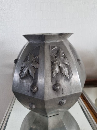 Vase étain art déco - étain,