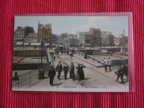 Cpa cherbourg pont tournant - cpa,