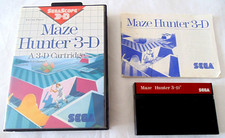 maze hunter 3-d authentique version originale sega master system complet