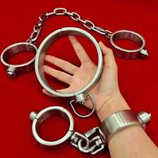 Acier Inoxydable Menottes Poignets Chevilles pour Couples Adultes Flirting BDSM