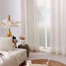 Rideau Voilage Effet Lin