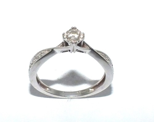 Femmes 9ct 9carat or blanc - /,