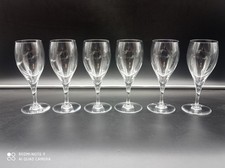 6 verres vin Rouge en cristal