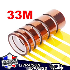 ROULEAU RUBAN ADHÉSIF KAPTON 3 à 30MM IMPRESSION 3D ISOLANT THERMIQUE(1743)