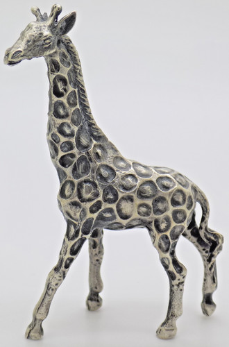 Girafe argent massif 800 - argent,