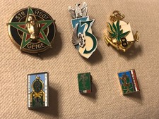 6 Insignes militaires dont