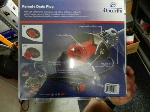 Flow rite remote drain - remote, 6'