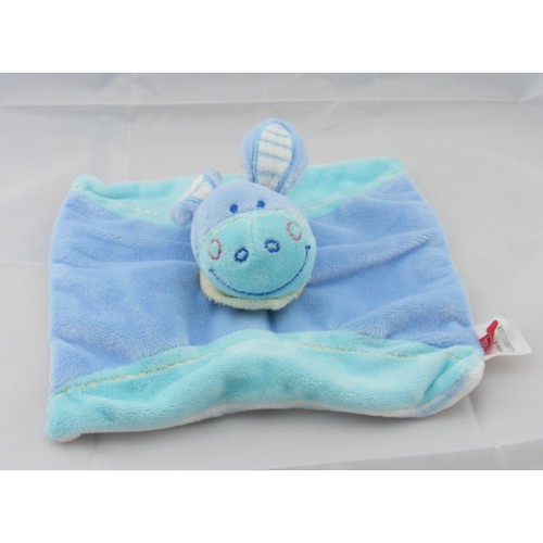 Doudou plat ane cheval bleu
