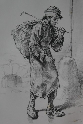 Gavarni lithographie originale - gavarni,