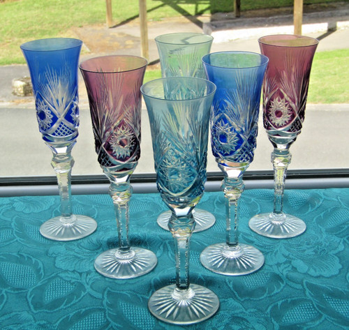 Flutes champagne coloré - 6,