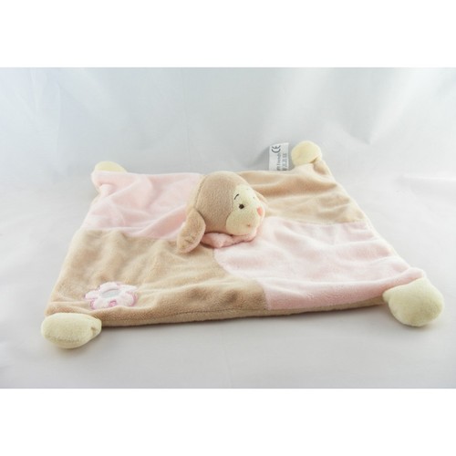 Doudou plat mouton beige - , rose