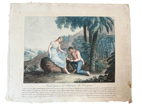 Paul virginie aquatinte - et,