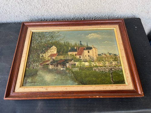 Peinture ancienne huile - à, l'huile